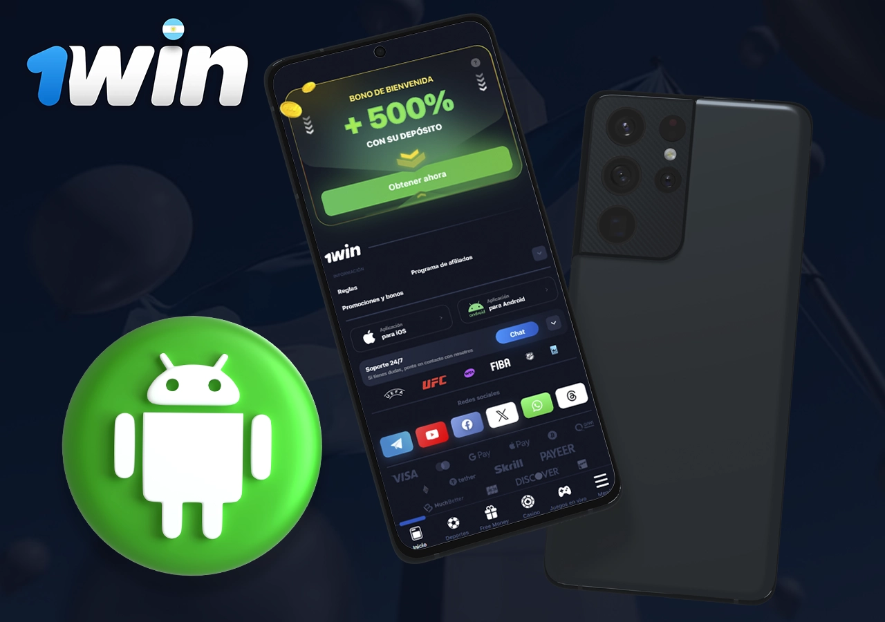 Cómo descargar la aplicación móvil 1Win en Android paso 2