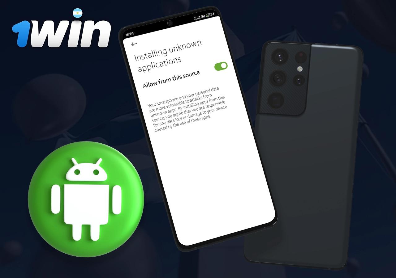 Cómo descargar la aplicación móvil 1Win en Android paso 3